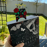 3D Printed Skull & Roses Bookmark - Made with HueForge-Create Fantasy Crafts
