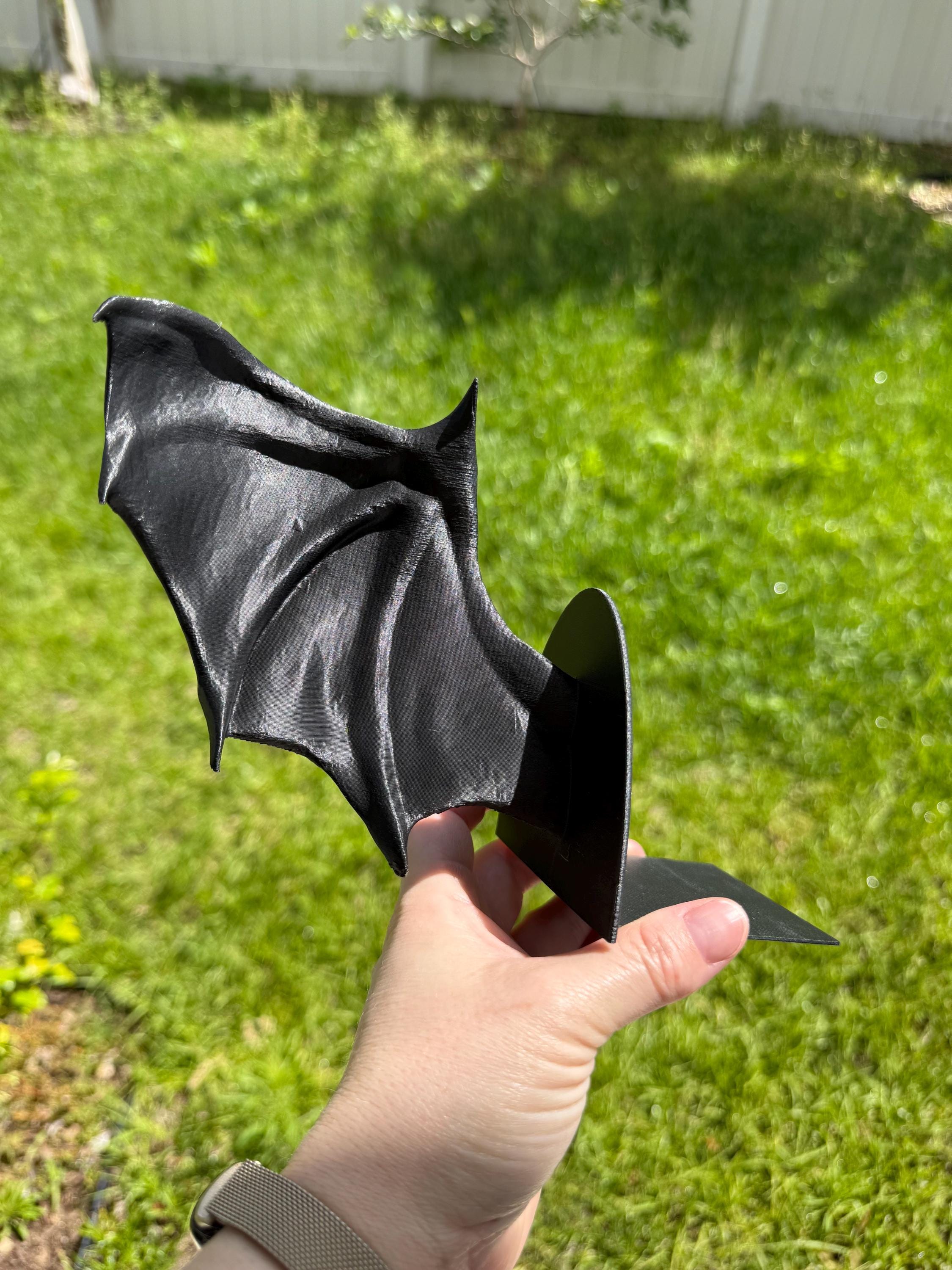 Bat Wing Book End Set 3D Printed Choose Color Fantasy Book Shelf Decor Book End-Create Fantasy Crafts
