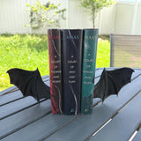 Bat Wing Book End Set 3D Printed Choose Color Fantasy Book Shelf Decor Book End-Create Fantasy Crafts