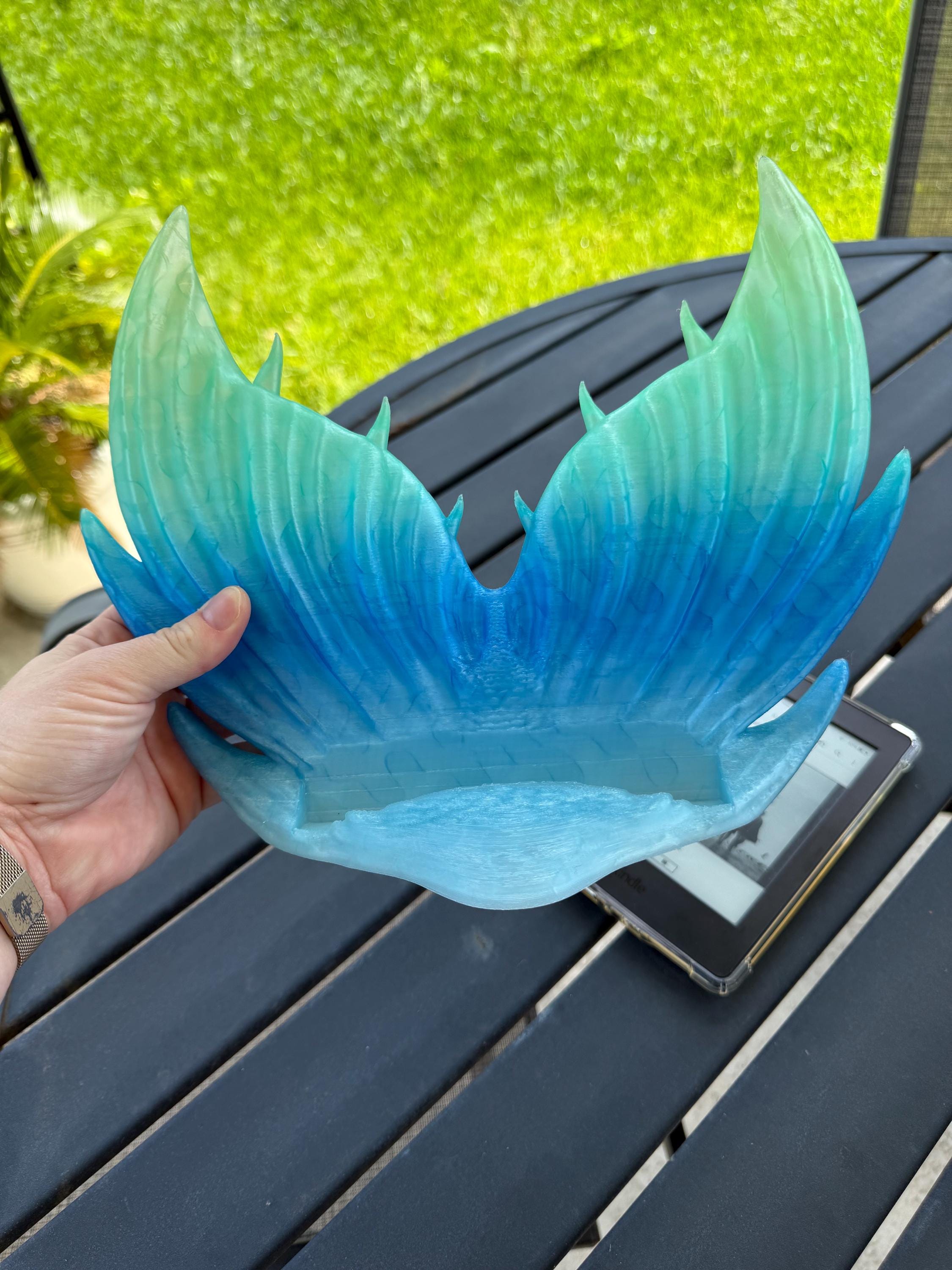 Mermaid Tail E Reader Holder 3D Printed Choose Color Fantasy Book Shelf Decor Kindle-Create Fantasy Crafts