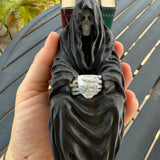 Reaper Drinking Tea Shelf Sitter bookshelf decor 3d printed